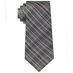 CALVIN KLEIN Slim Plaid Tie NWT